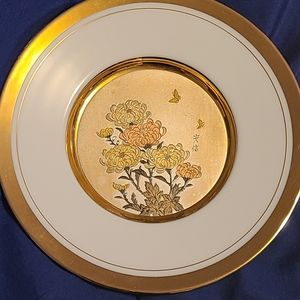 Art of Chokin 24K Gold plated accent plates.